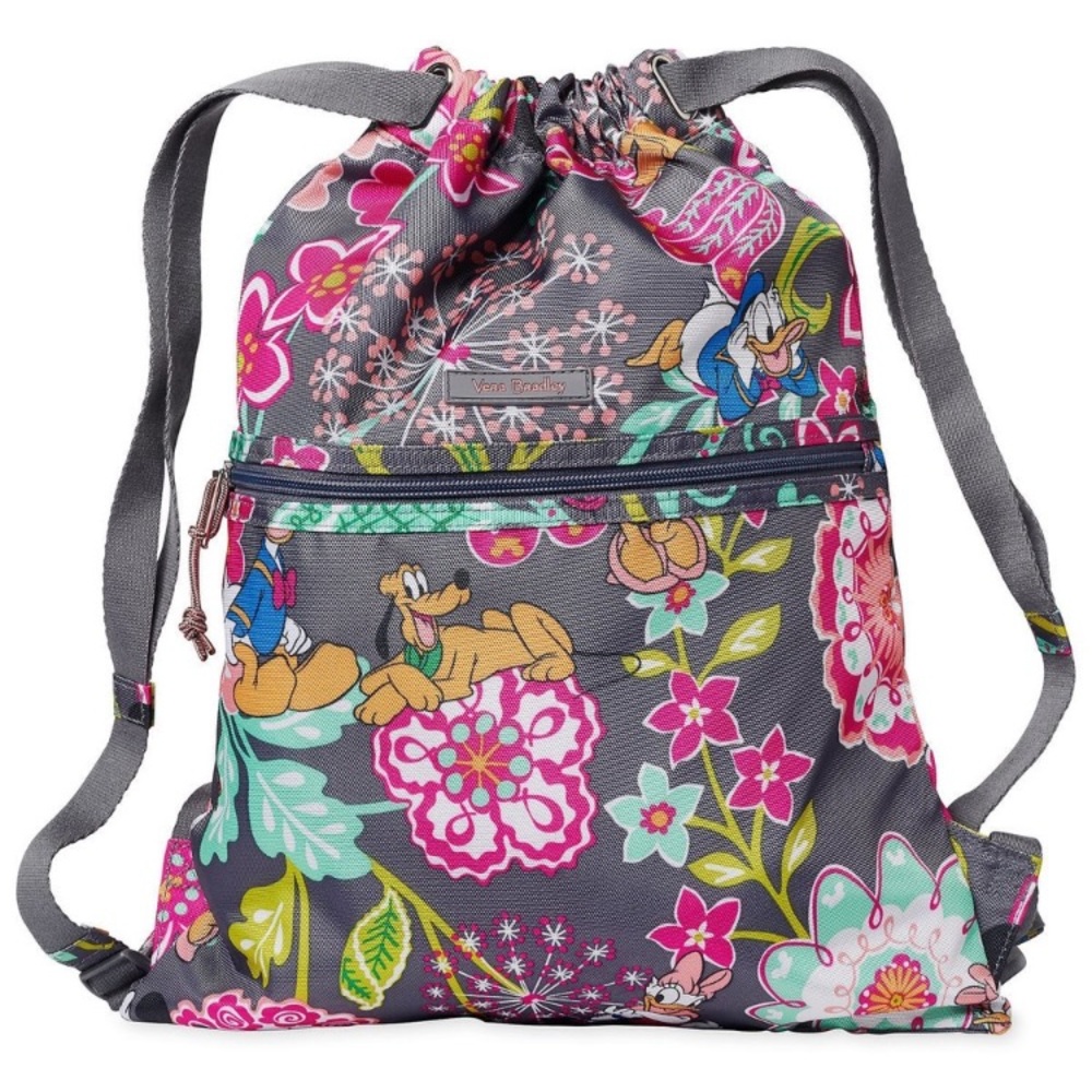 RARE Nwot Vera Bradley Disney drawstring Backpack